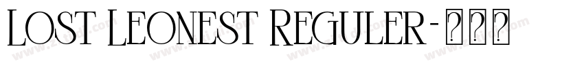 Lost Leonest Reguler字体转换